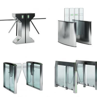 现代不锈钢自动感应门闸