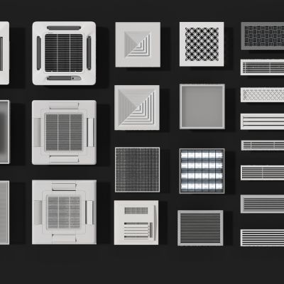 现代空调风口换气扇口