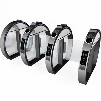 现代手脉黑色自动闸机感应闸门