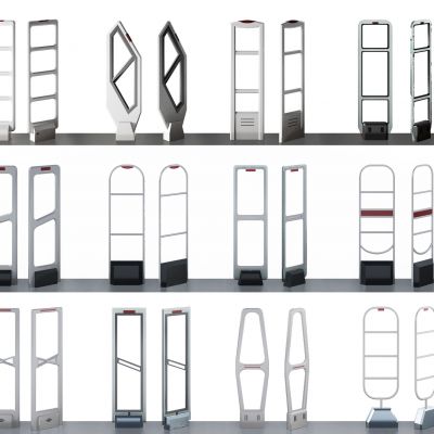 现代商场超市防盗感应门组合打包