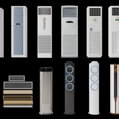 现代空调柜机立柱式空调空调风口