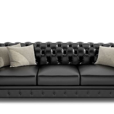 欧式皮革软包沙发办公沙发