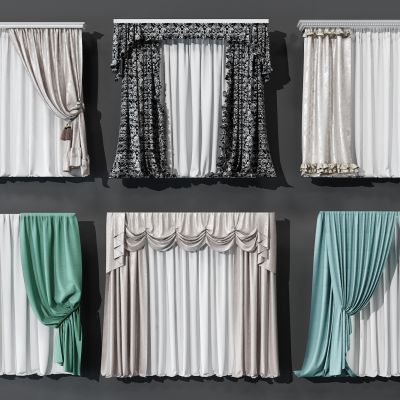 现代窗帘组合