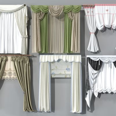 欧式窗帘组合