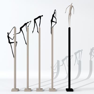 现代抽象意境人物雕塑摆件