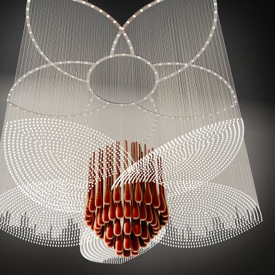 新中式花瓣水晶吊灯吸顶灯