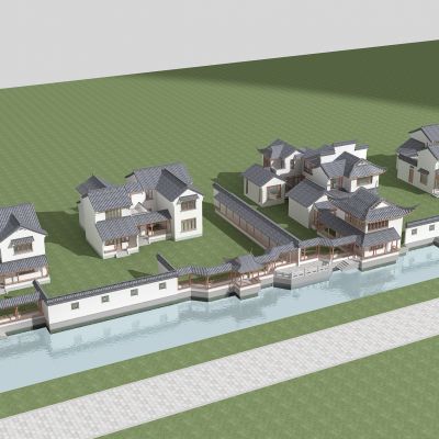 中式古建筑庭院