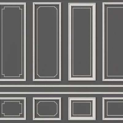 现代石膏线条护墙板