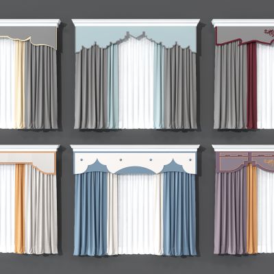 新中式窗帘组合