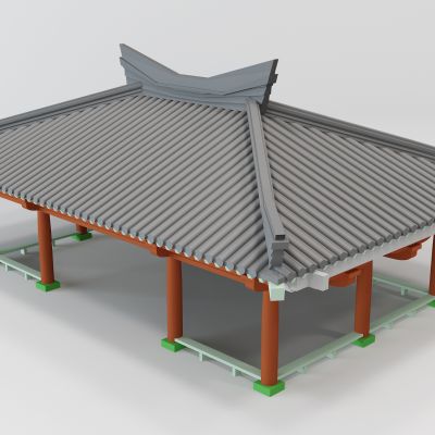 中式古建筑凉亭