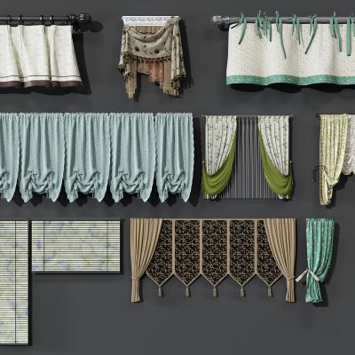 现代窗帘组合