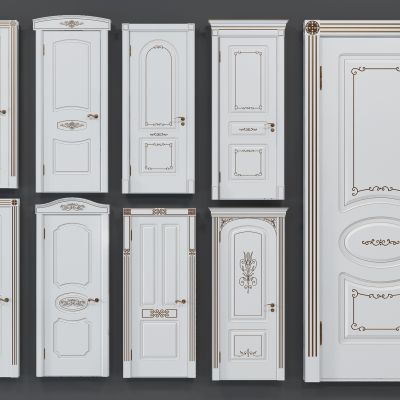 欧式法式雕花实木门单开门