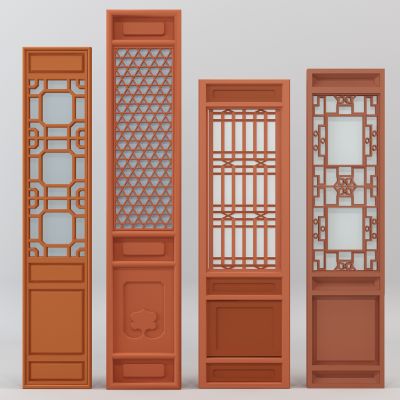 中式花格门窗