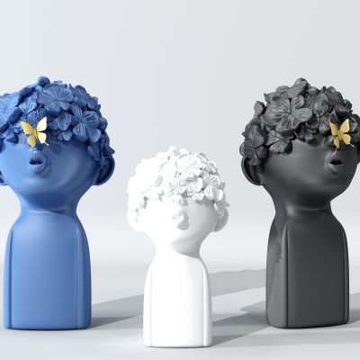 现代儿童抽象人物雕塑摆件