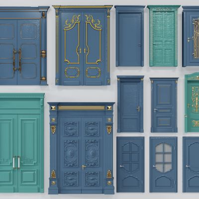 欧式法式雕花木门入户门