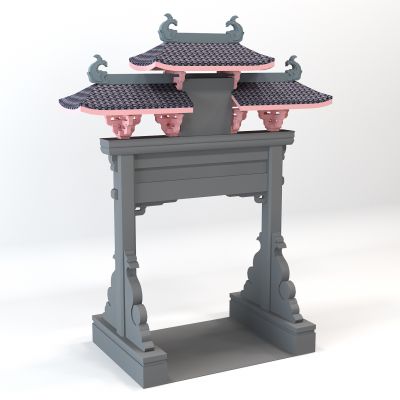 中式古建筑牌坊牌楼