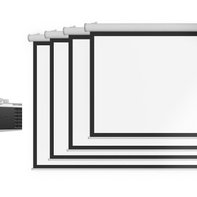现代投影仪幕布组合