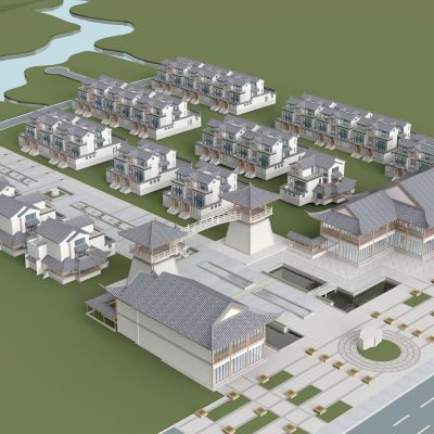 中式古建筑小镇