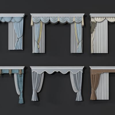 欧式窗帘组合