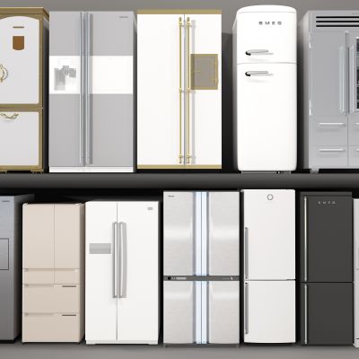 欧式冰箱冰柜3D模型