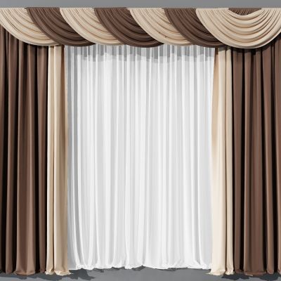 现代窗帘组合