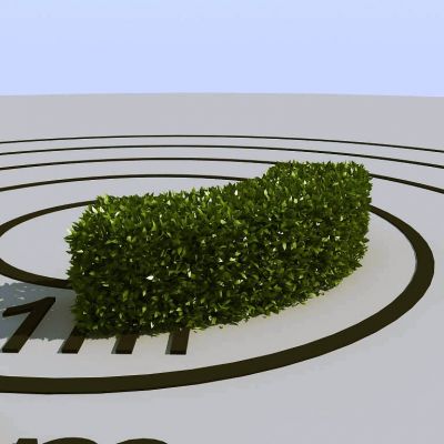 现代景观植物绿植墙植物墙树墙黄杨灌木
