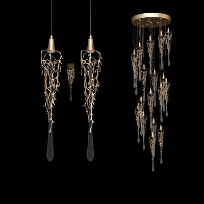 现代金属水晶吊灯