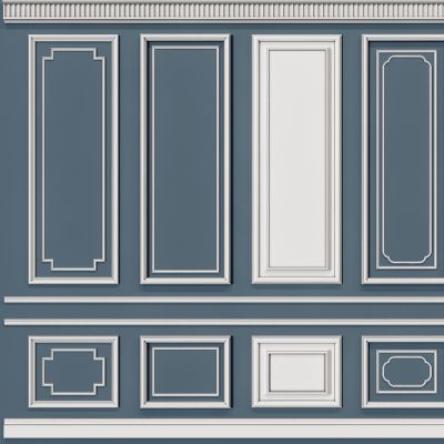 现代石膏线条护墙板