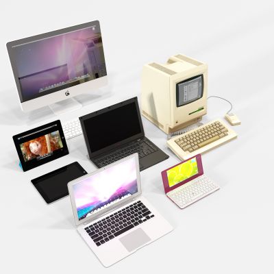 现代苹果笔记本电脑