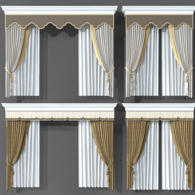 欧式窗帘组合