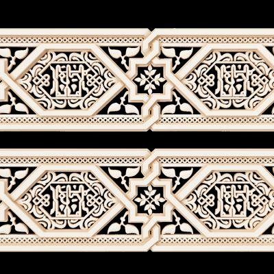 现代伊斯兰角花雕花