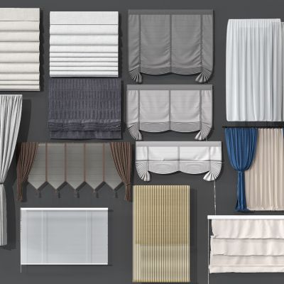 现代窗帘组合