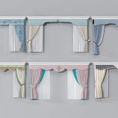 欧式窗帘组合