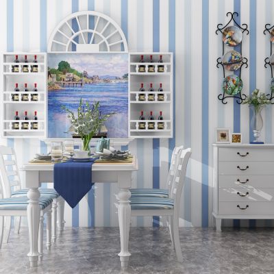 现代餐桌椅组合