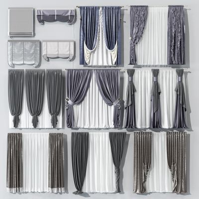 现代窗帘组合