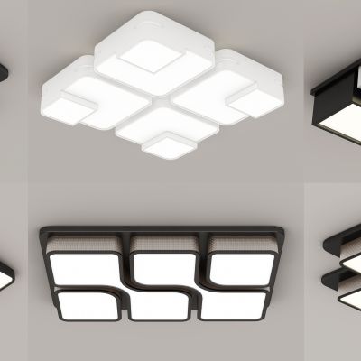 现代吸顶灯组合