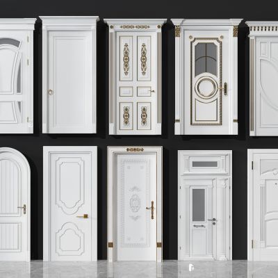 欧式法式木门单开门