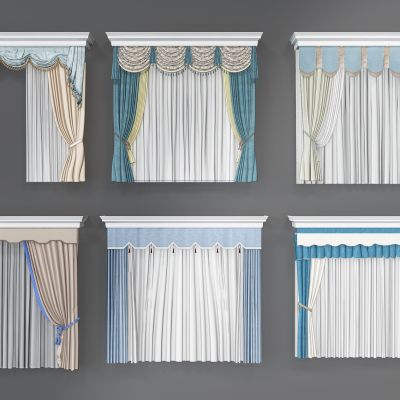 欧式窗帘组合