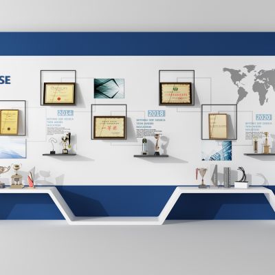 现代公司文化墙