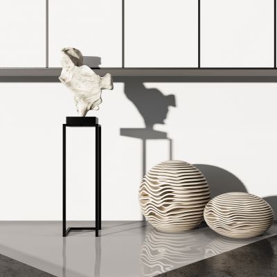 现代雕塑摆件摆台