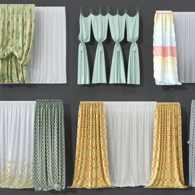 现代窗帘组合