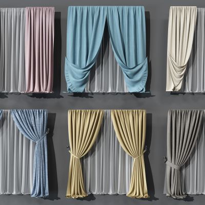现代窗帘组合