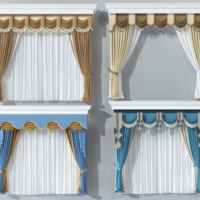 欧式窗帘组合