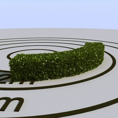 现代植物墙树墙黄杨灌木黄杨灌木