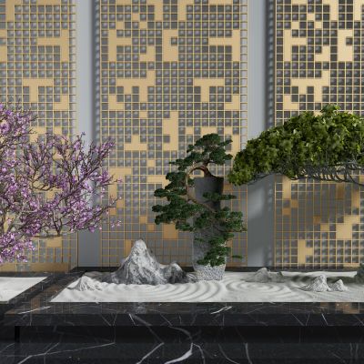 现代景观小景配景