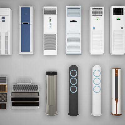 现代空调柜机立柱式空调风口出风口