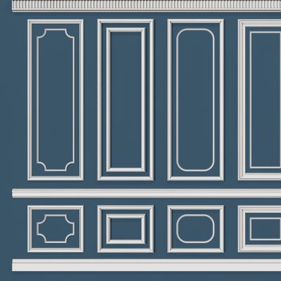 现代石膏线条护墙板