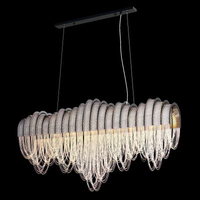 现代金属水晶吊灯