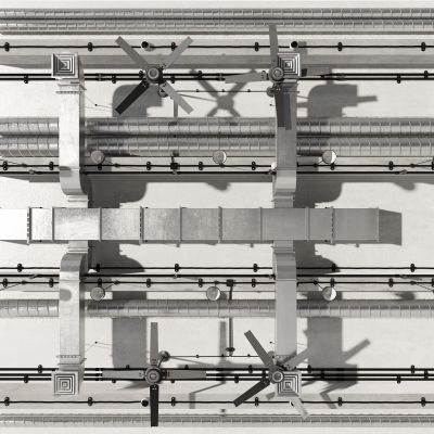 工业通风管道风扇吊灯