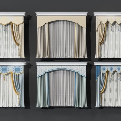 欧式窗帘组合
